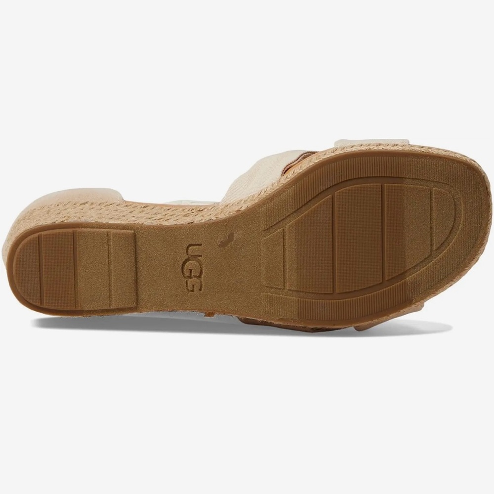 UGG Women's Yarrow Espadrille Wedge Sandals; Size 10; Color Canvas #35B - Picture 5 of 8